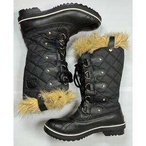 NEW SOREL Tofino II Faux Fur Lined Waterproof Snow Boots Sz 7 Warm Insulated